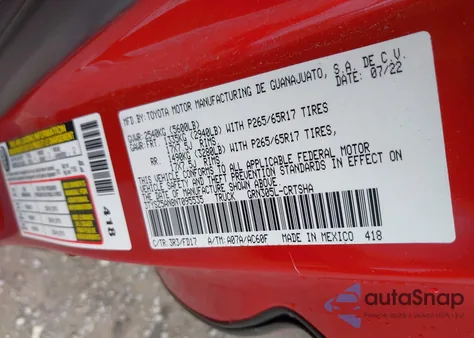 2022 Toyota Tacoma Trd Sport from USA, damaged, VIN 3TYSZ5AN8NT095535